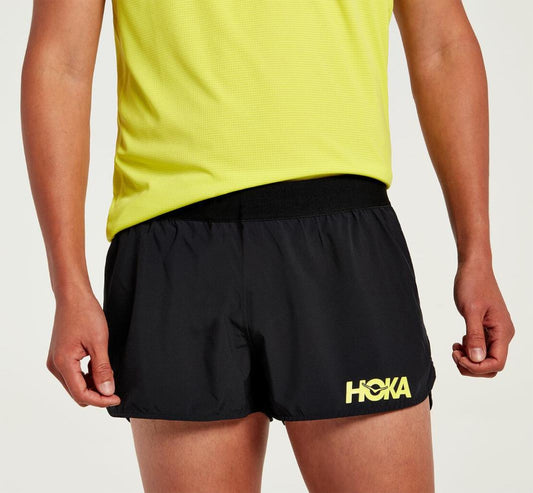 Men Bottoms | HOKA ONE ONE Performance Woven 2" Short Black