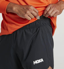 Men Bottoms | HOKA ONE ONE Performance Woven 5" Short Black