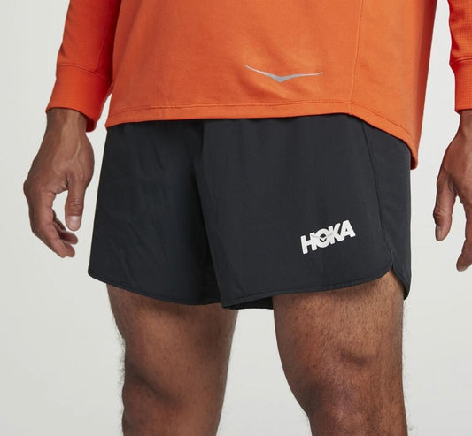 Men Bottoms | HOKA ONE ONE Performance Woven 5" Short Black