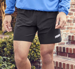 Men Bottoms | HOKA ONE ONE Performance Woven 7" Short Black