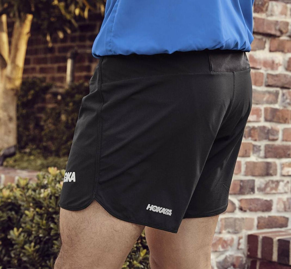 Men Bottoms | HOKA ONE ONE Performance Woven 7" Short Black
