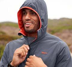 Men Outerwear | HOKA ONE ONE Hybrid Run Jacket Ombre Blue