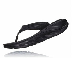 Men Recovery Sandals | HOKA ONE ONE ORA Recovery Flip Black / Dark Gull Gray