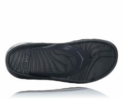 Men Recovery Sandals | HOKA ONE ONE ORA Recovery Flip Black / Dark Gull Gray