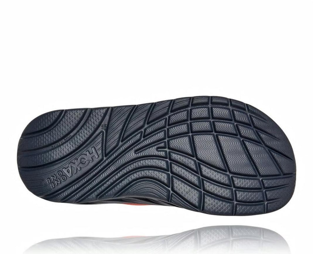 Men Recovery Sandals | HOKA ONE ONE ORA Recovery Slide Fiesta / Ombre Blue