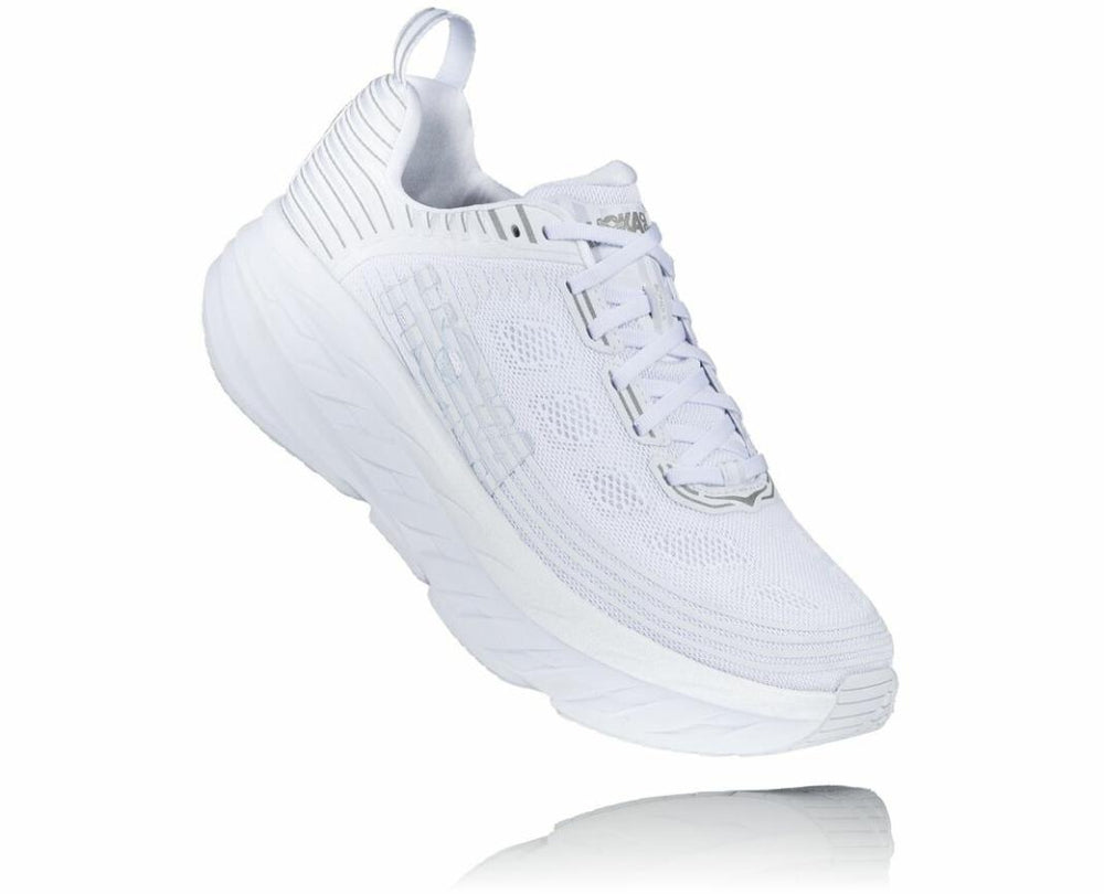 Men Road Running | HOKA ONE ONE Bondi 6 White / White Reflective