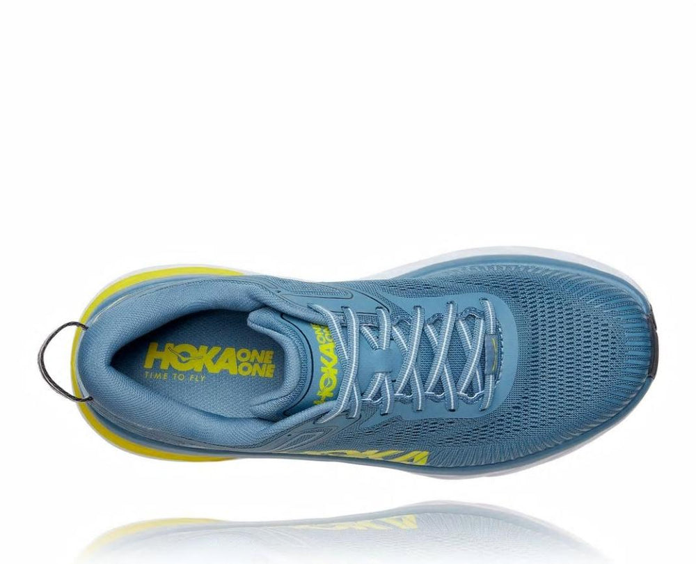Men Road Running | HOKA ONE ONE Bondi 7 Provincial Blue / Citrus