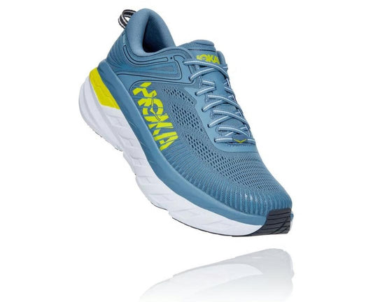 Men Road Running | HOKA ONE ONE Bondi 7 Provincial Blue / Citrus