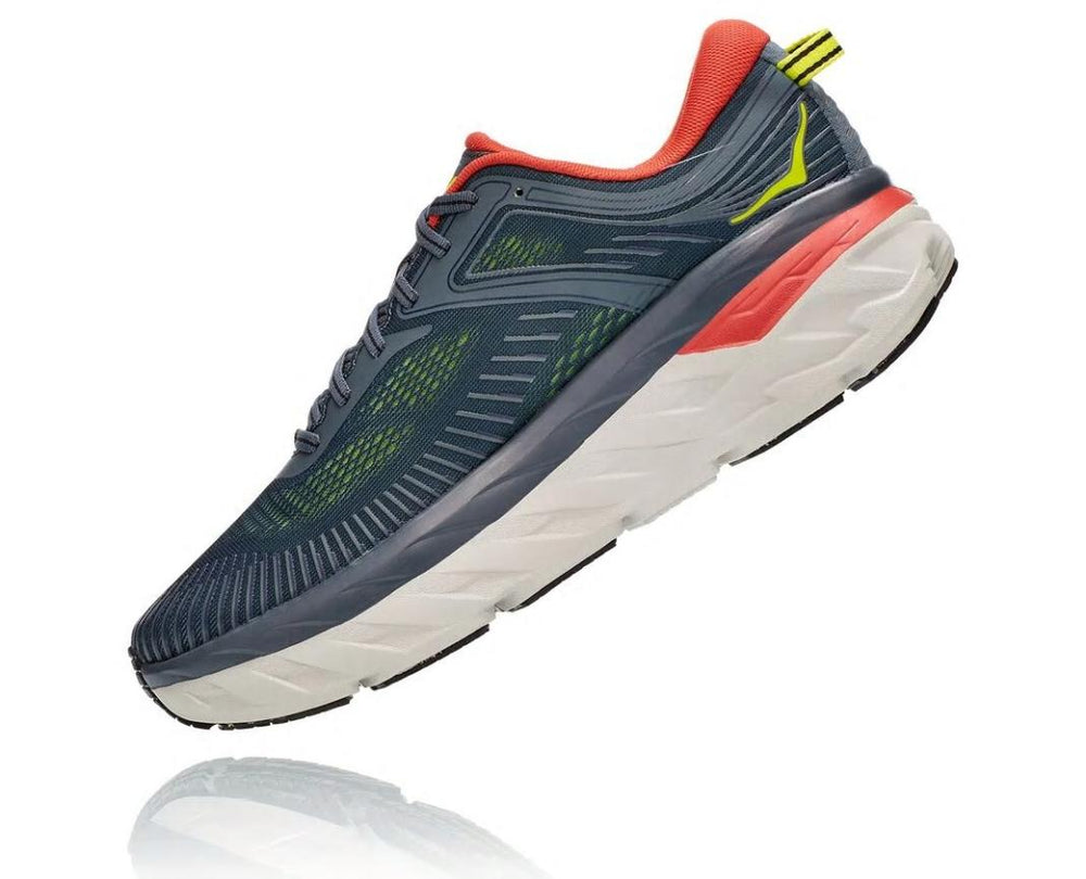 Men Road Running | HOKA ONE ONE Bondi 7 Turbulence / Chili