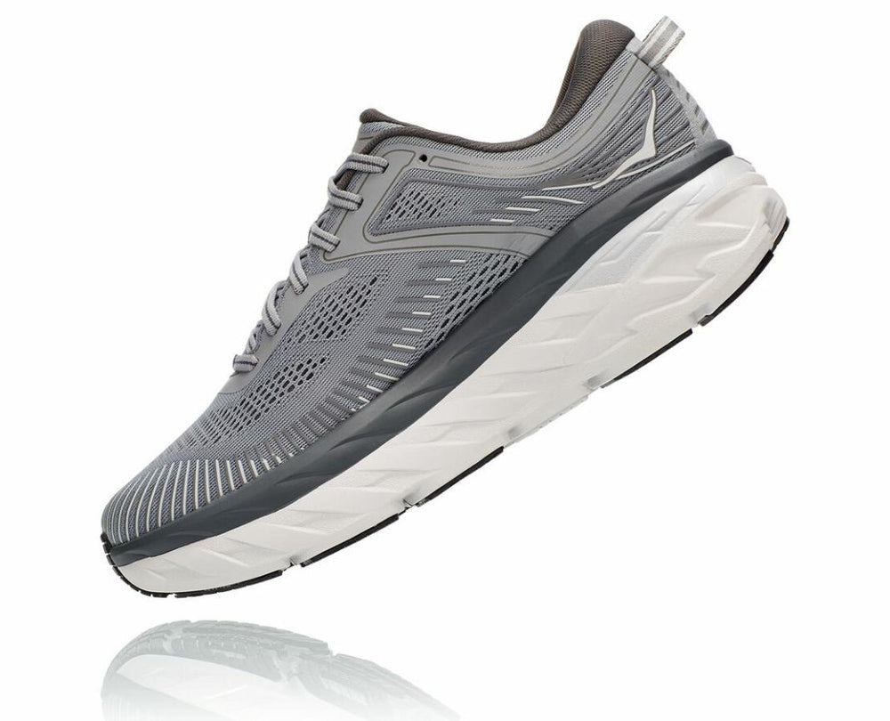 Men Road Running | HOKA ONE ONE Bondi 7 Wild Dove / Dark Shadow