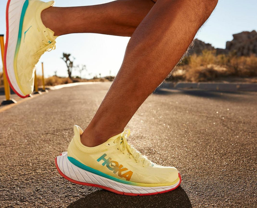 Men Road Running | HOKA ONE ONE Carbon X 2 Luminary Green / Hot Coral