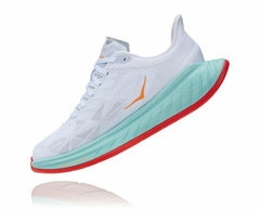 Men Road Running | HOKA ONE ONE Carbon X 2 White / Blazing Orange