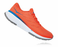 Men Road Running | HOKA ONE ONE Cavu 3 Mandarin Red / White