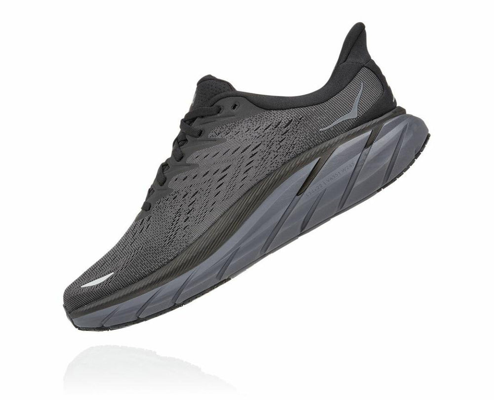 Men Road Running | HOKA ONE ONE Clifton 8 Black / Black