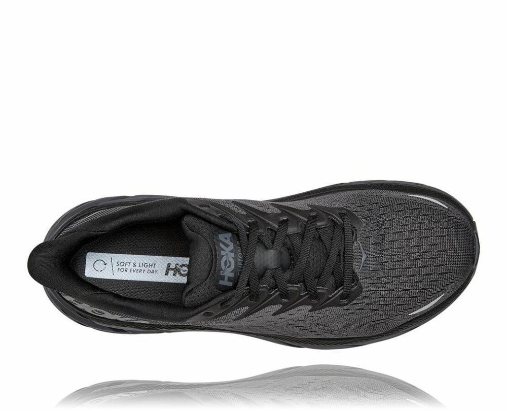 Men Road Running | HOKA ONE ONE Clifton 8 Black / Black