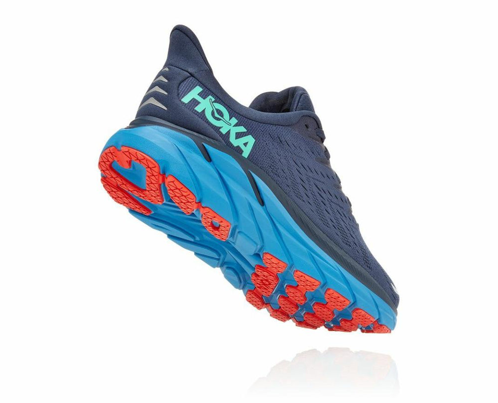 Men Road Running | HOKA ONE ONE Clifton 8 Outer Space / Vallarta Blue
