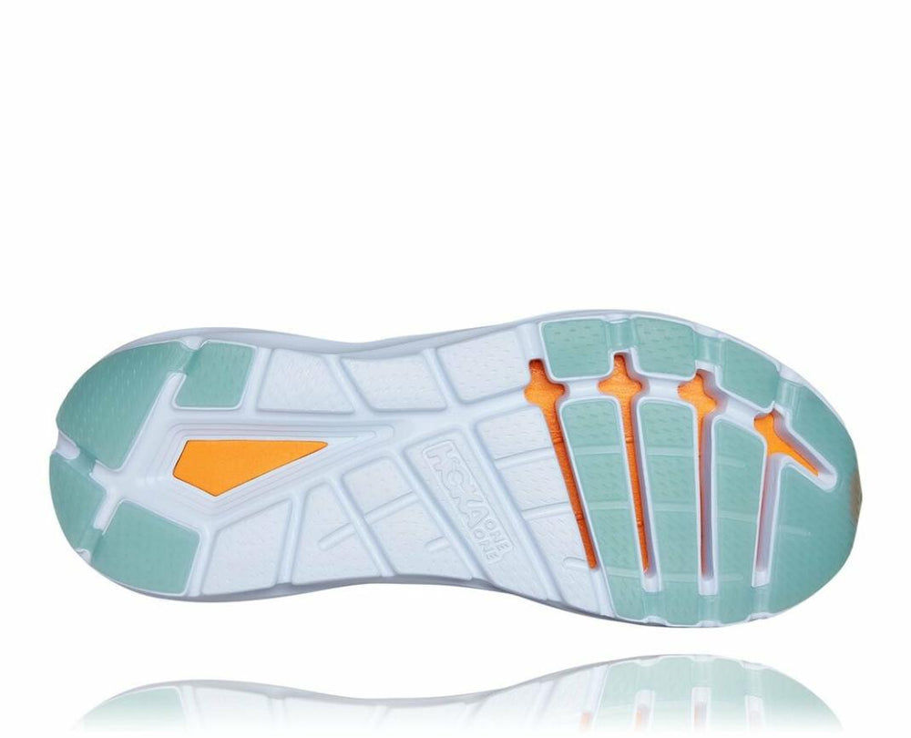 Men Road Running | HOKA ONE ONE Elevon 2 White / Blazing Orange