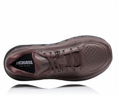 Men Road Running | HOKA ONE ONE Gaviota Leather Demitasse / Black