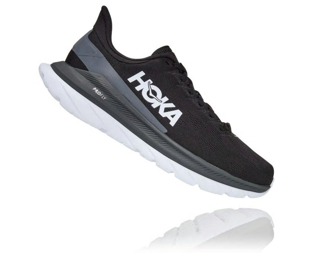 Men Road Running | HOKA ONE ONE Mach 4 Black / Dark Shadow