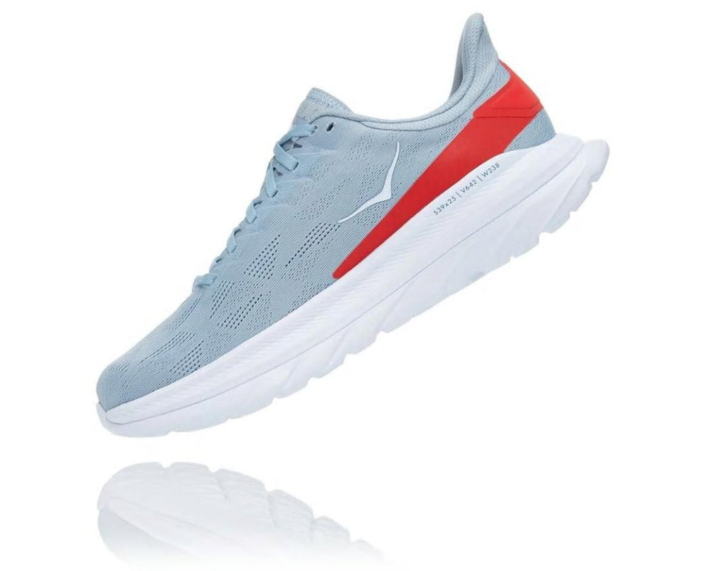 Men Road Running | HOKA ONE ONE Mach 4 Blue Fog / Fiesta