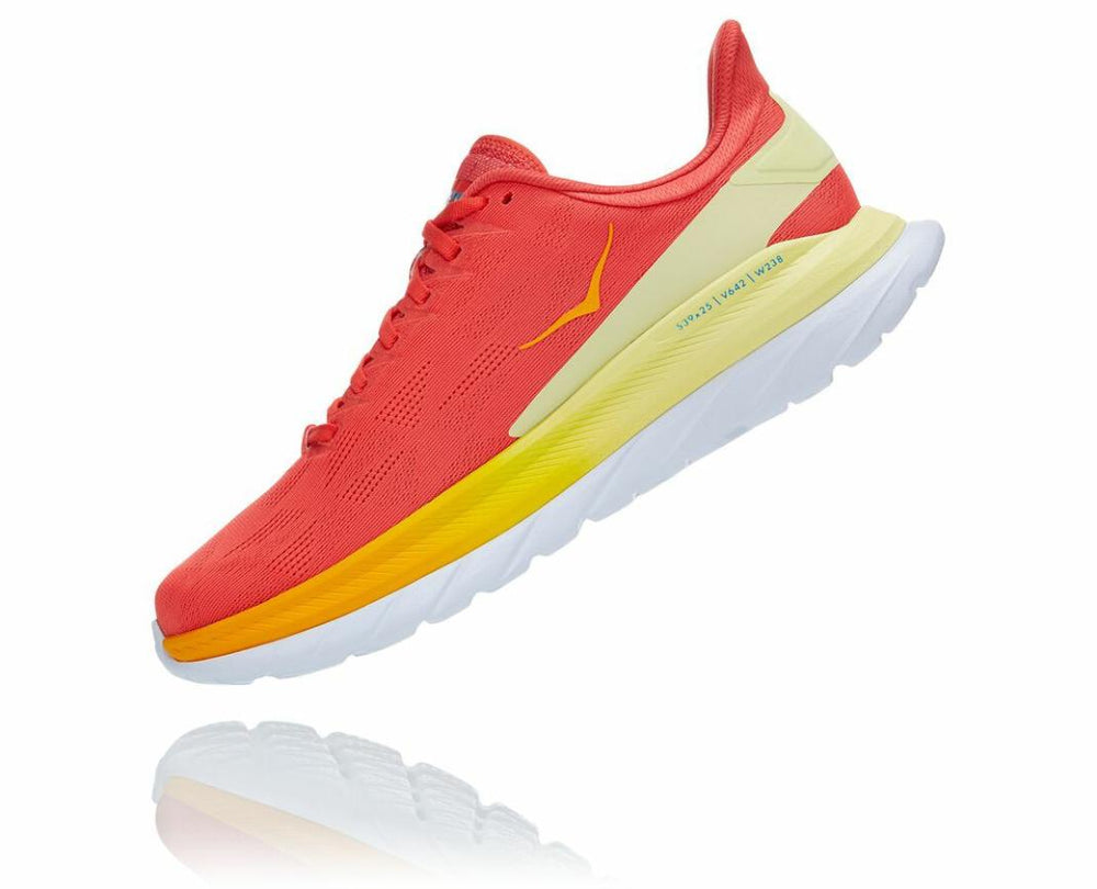 Men Road Running | HOKA ONE ONE Mach 4 Hot Coral / Saffron