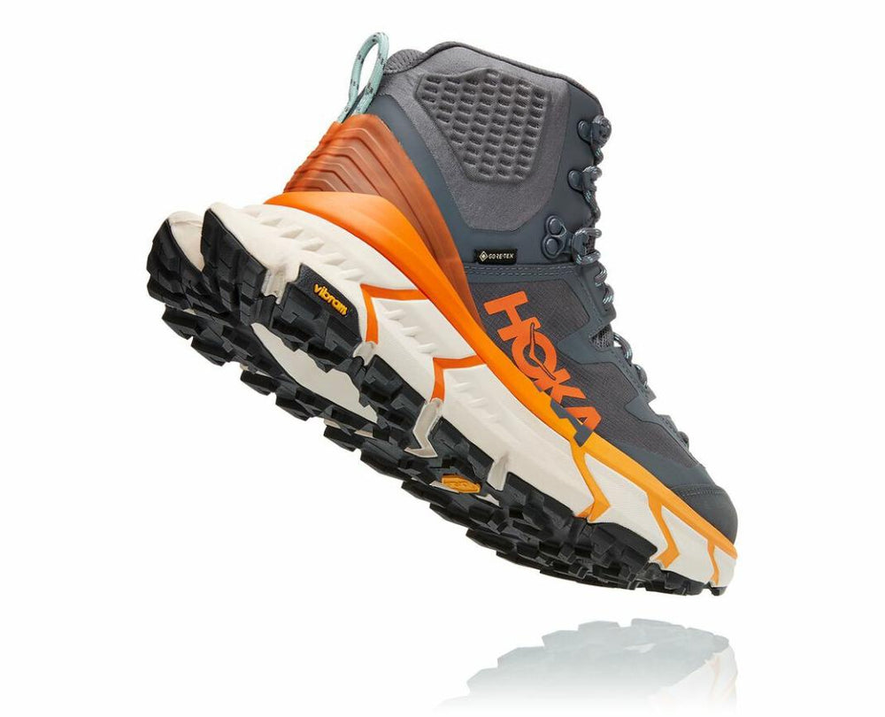 Men Stability Shoes | HOKA ONE ONE TenNine Hike GORE-TEX Castlerock / Persimmon Orange