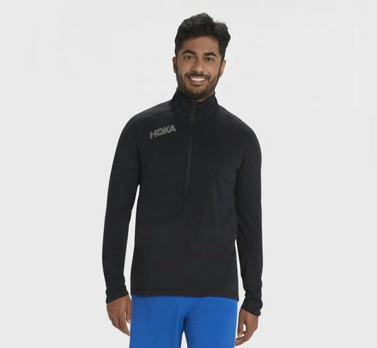 Men Tops | HOKA ONE ONE 1/2 Zip Midlayer Black