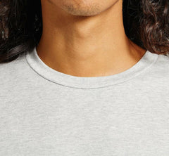 Men Tops | HOKA ONE ONE Brand Tee Heather Grey / Persimmon Orange