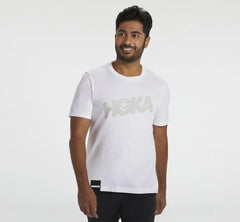 Men Tops | HOKA ONE ONE Brand Tee White