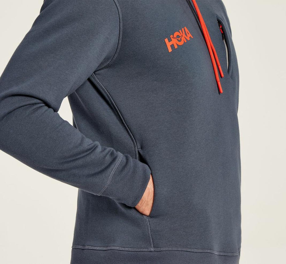 Men Tops | HOKA ONE ONE Hoodie Ombre Blue