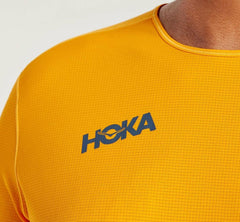 Men Tops | HOKA ONE ONE Performance 3/4 Sleeve Saffron