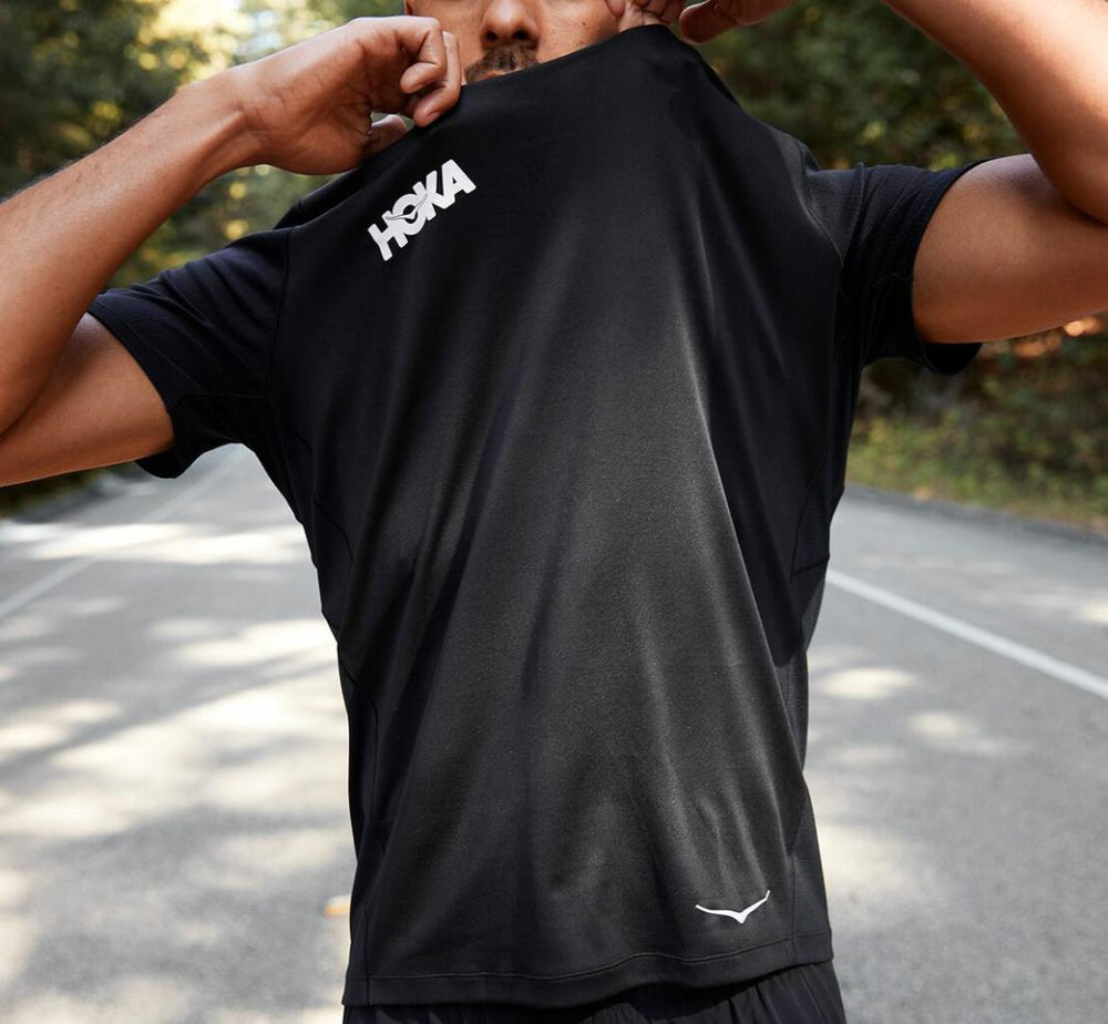 Men Tops | HOKA ONE ONE Performance Short Sleeve Black