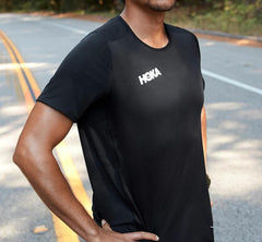Men Tops | HOKA ONE ONE Performance Short Sleeve Black