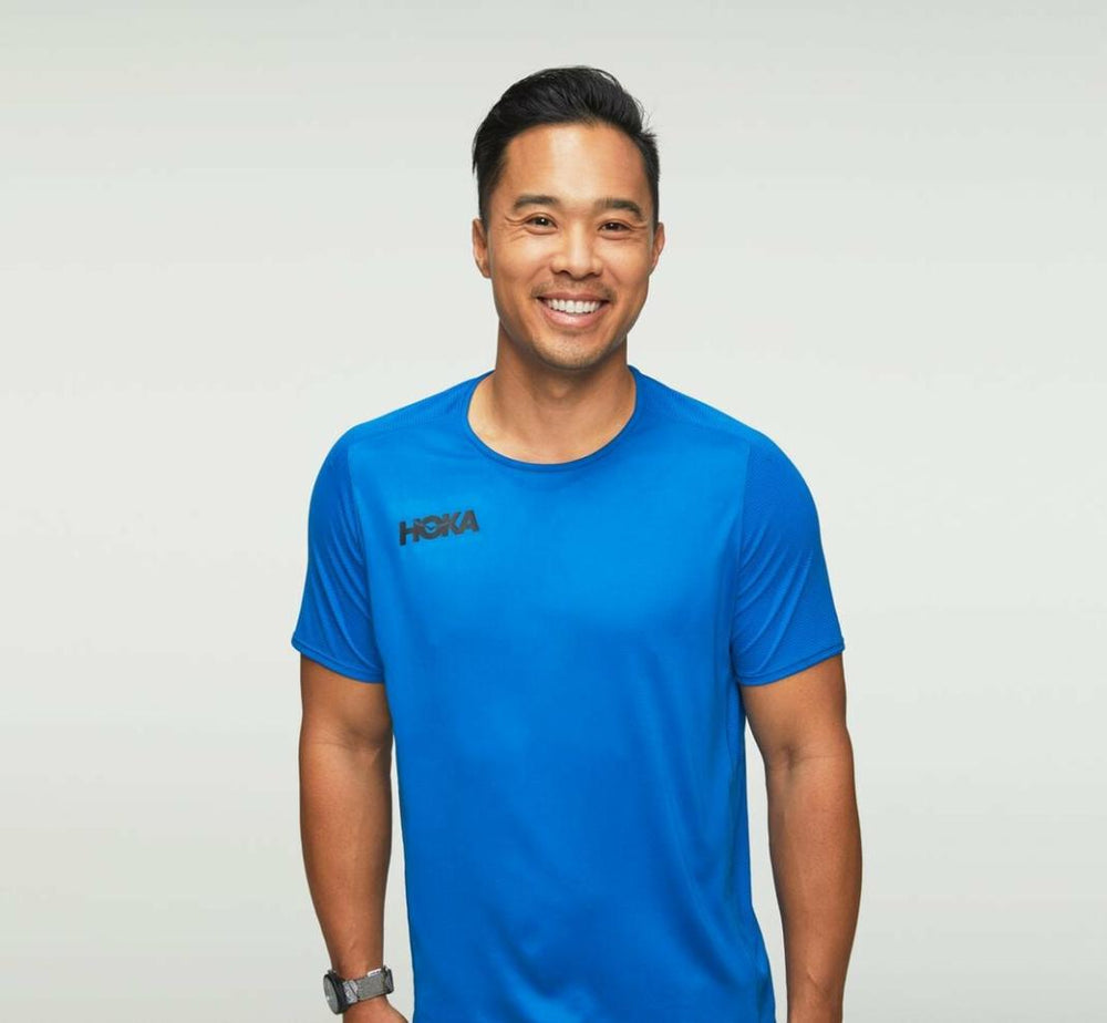 Men Tops | HOKA ONE ONE Performance Short Sleeve Imperial Blue