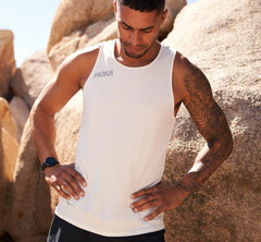 Men Tops | HOKA ONE ONE Singlet White