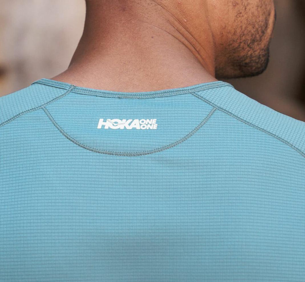 Men Tops | HOKA ONE ONE Wind Shirt Provincial Blue
