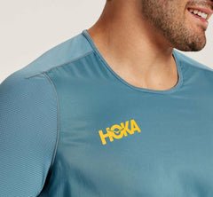 Men Tops | HOKA ONE ONE Wind Shirt Provincial Blue