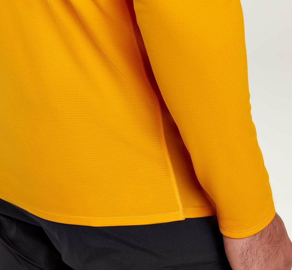Men Tops | HOKA ONE ONE Wind Shirt Saffron