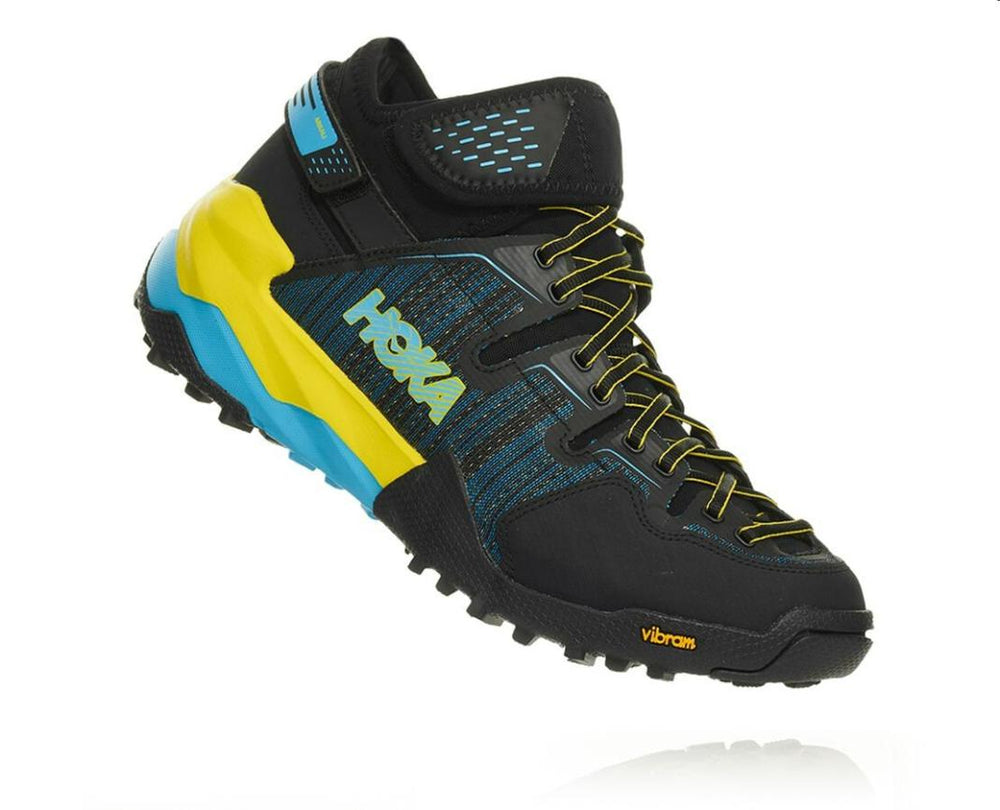 Men Trail Running | HOKA ONE ONE Arkali Black / Cyan / Citrus