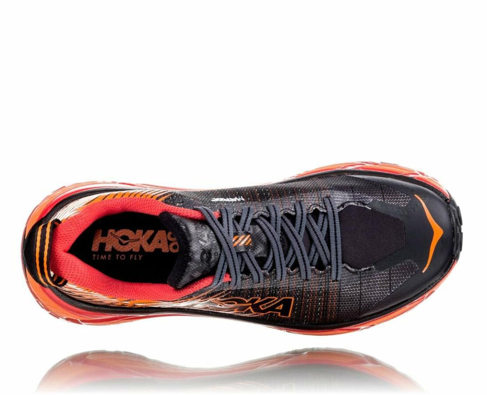 Men Trail Running | HOKA ONE ONE EVO Mafate 2 Black / Poppy Red