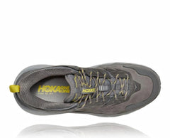 Men Trail Running | HOKA ONE ONE Kaha Low GORE-TEX Charcoal Gray / Green Sheen