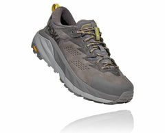 Men Trail Running | HOKA ONE ONE Kaha Low GORE-TEX Charcoal Gray / Green Sheen