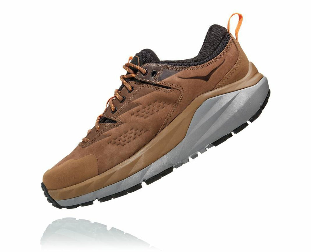 Men Trail Running | HOKA ONE ONE Kaha Low GORE-TEX Otter / Persimmon Orange