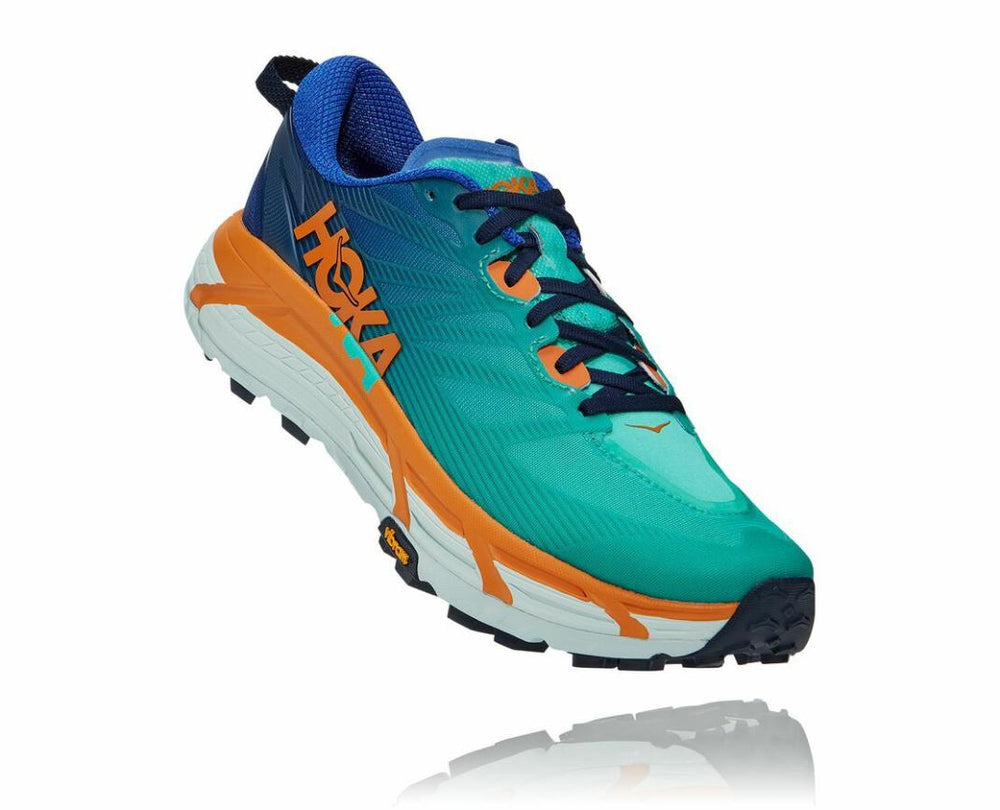 Men Trail Running | HOKA ONE ONE Mafate Speed 3 Dazzling Blue / Desert Sun