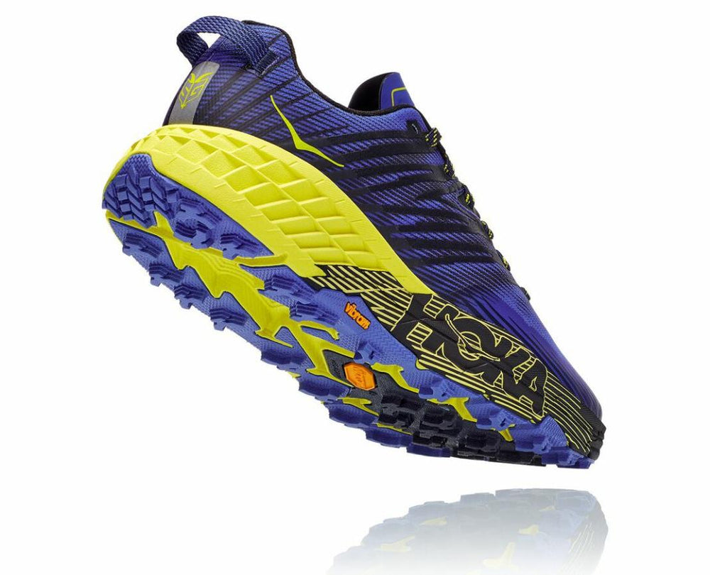 Men Trail Running | HOKA ONE ONE Speedgoat 4 Black Iris / Evening Primrose
