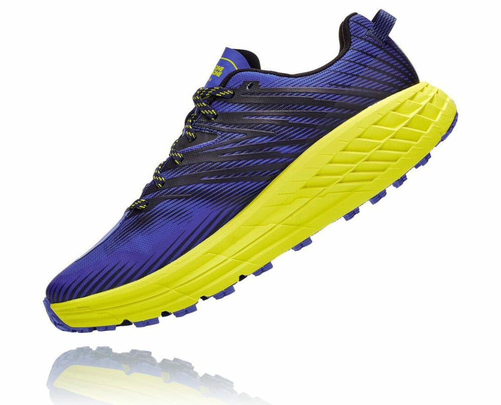 Men Trail Running | HOKA ONE ONE Speedgoat 4 Black Iris / Evening Primrose
