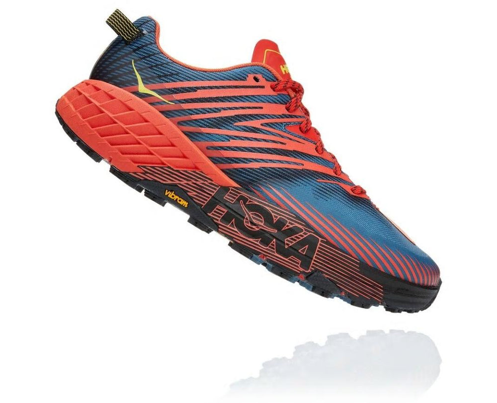 Men Trail Running | HOKA ONE ONE Speedgoat 4 Fiesta / Provincial Blue