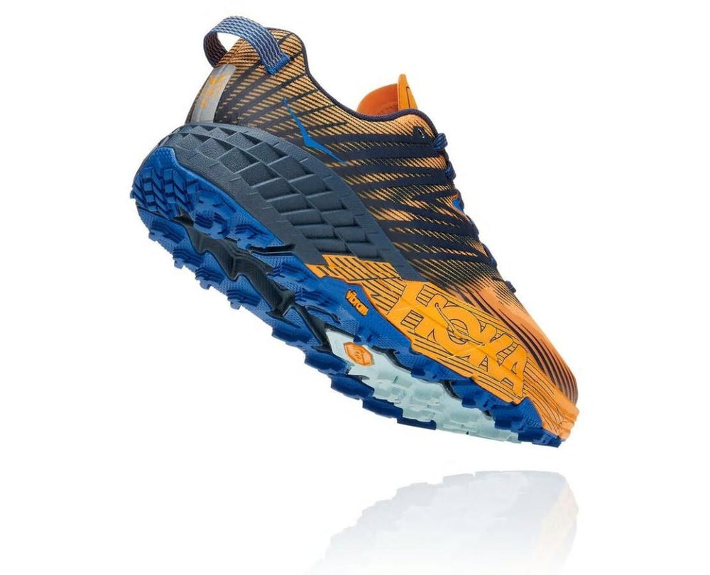 Men Trail Running | HOKA ONE ONE Speedgoat 4 Saffron / Black Iris