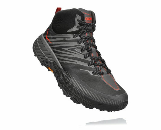 Men Trail Running | HOKA ONE ONE Speedgoat Mid GORE-TEX 2 Anthracite / Dark Gull Grey