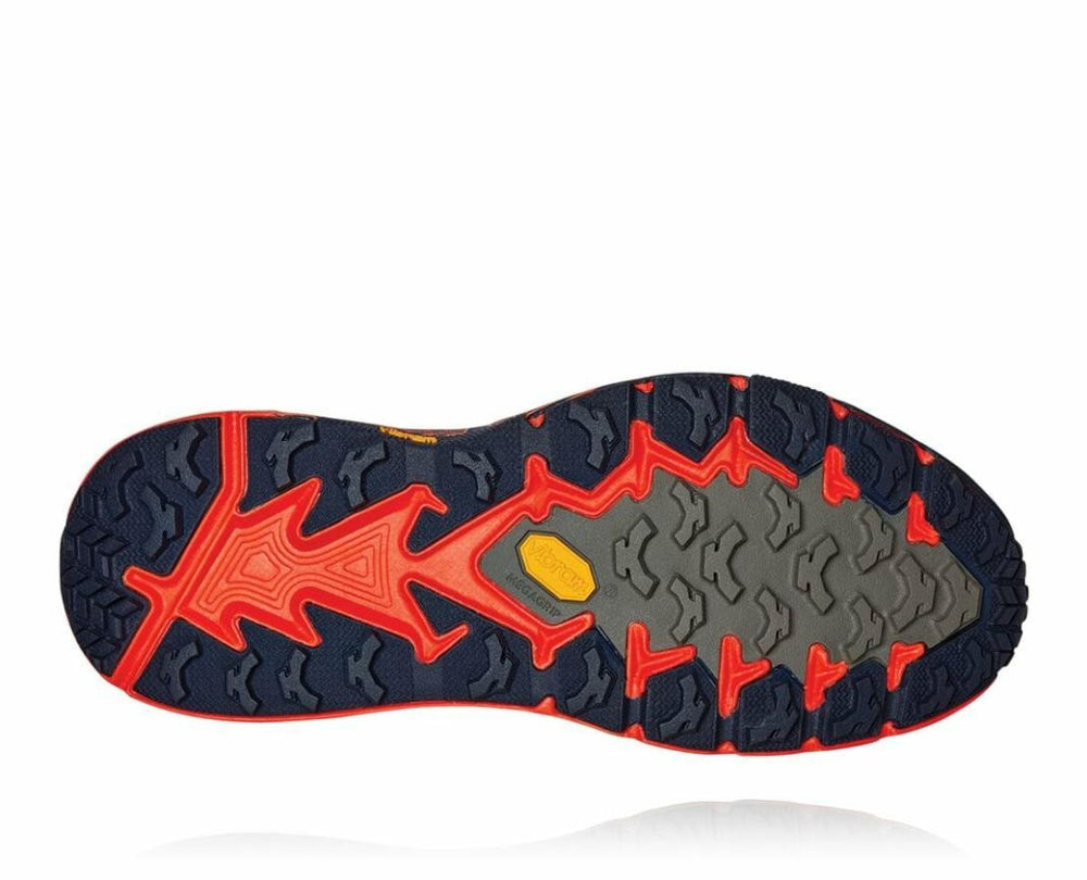 Men Trail Running | HOKA ONE ONE Speedgoat Mid GORE-TEX 2 Mandarin Red / Gold Fusion
